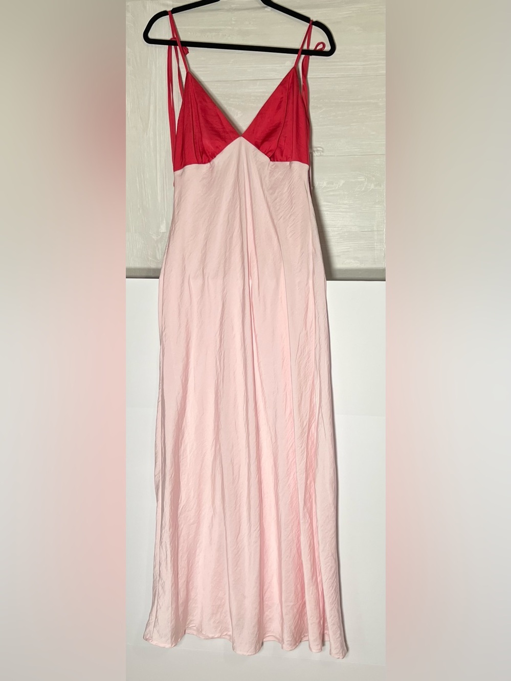 Wild Fable Color Block Maxi Dress in Pink & Red Size Small
